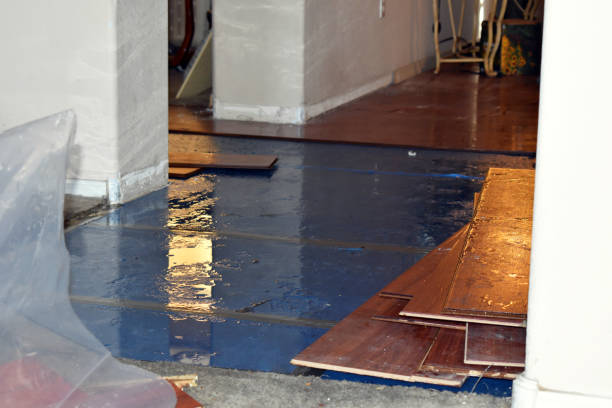 Professional Flood Cleanup technician working in Sandy Hook, CT